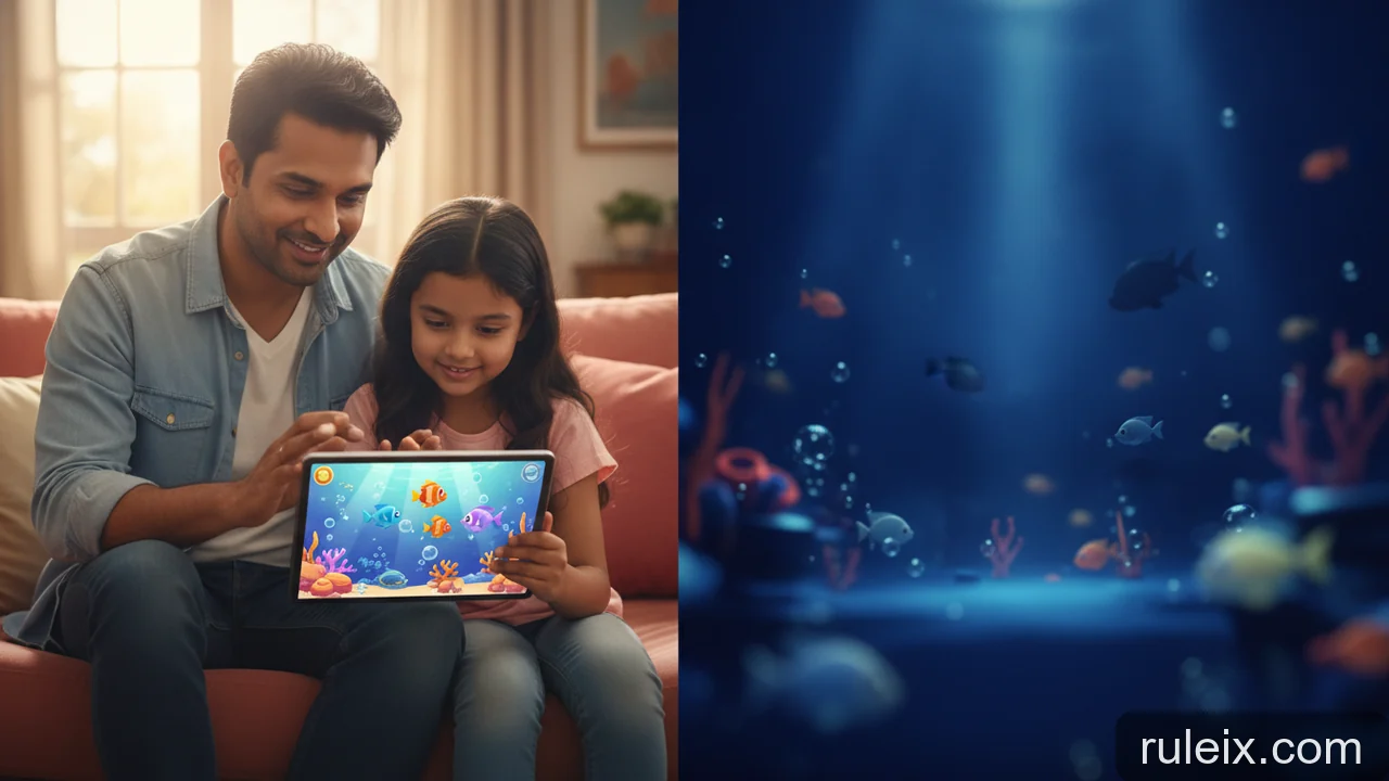 Minh họa: Ảnh hưởng của game bắn cá đến trẻ em: Lời khuyên cho phụ huynh