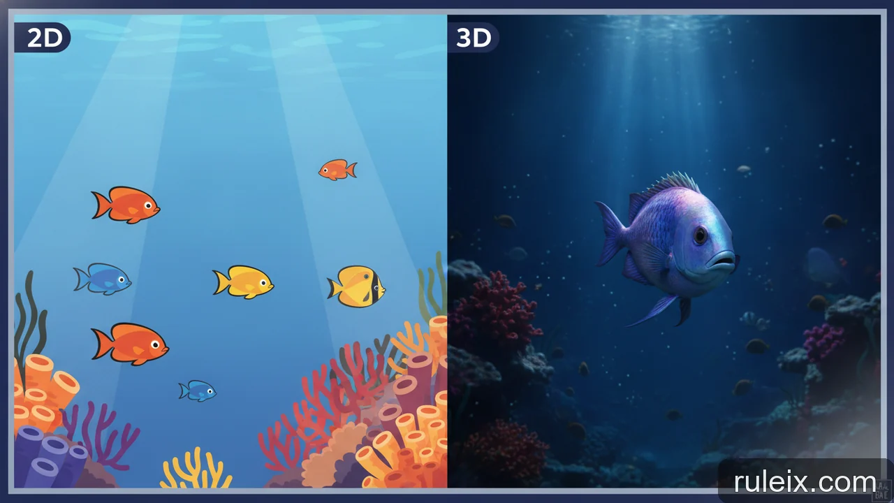 Minh họa: Bắn cá 3D và 2D khác nhau thế nào? Ưu nhược điểm từng loại
