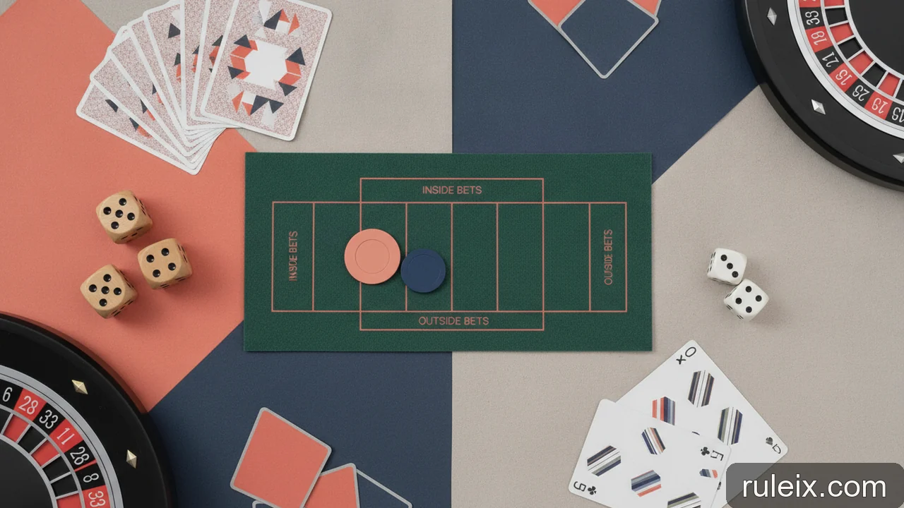 Minh họa: Cách đọc bàn Roulette: hiểu các khu vực cược và giá trị chip