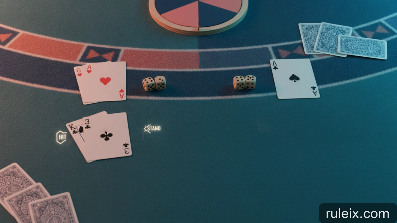 Minh họa: Chiến lược Blackjack khi Dealer có Soft 17: nên hit hay stand?