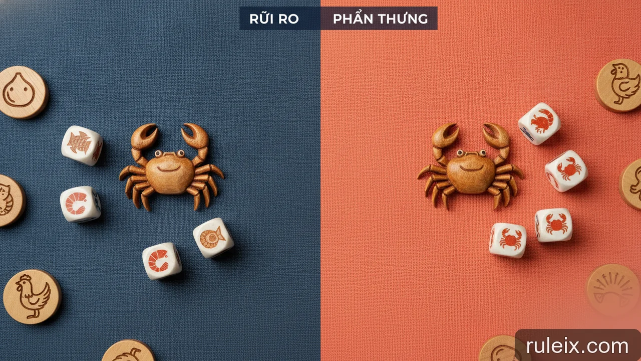 Minh họa: Đặt một cửa Bầu Cua: Phân tích rủi ro và phần thưởng