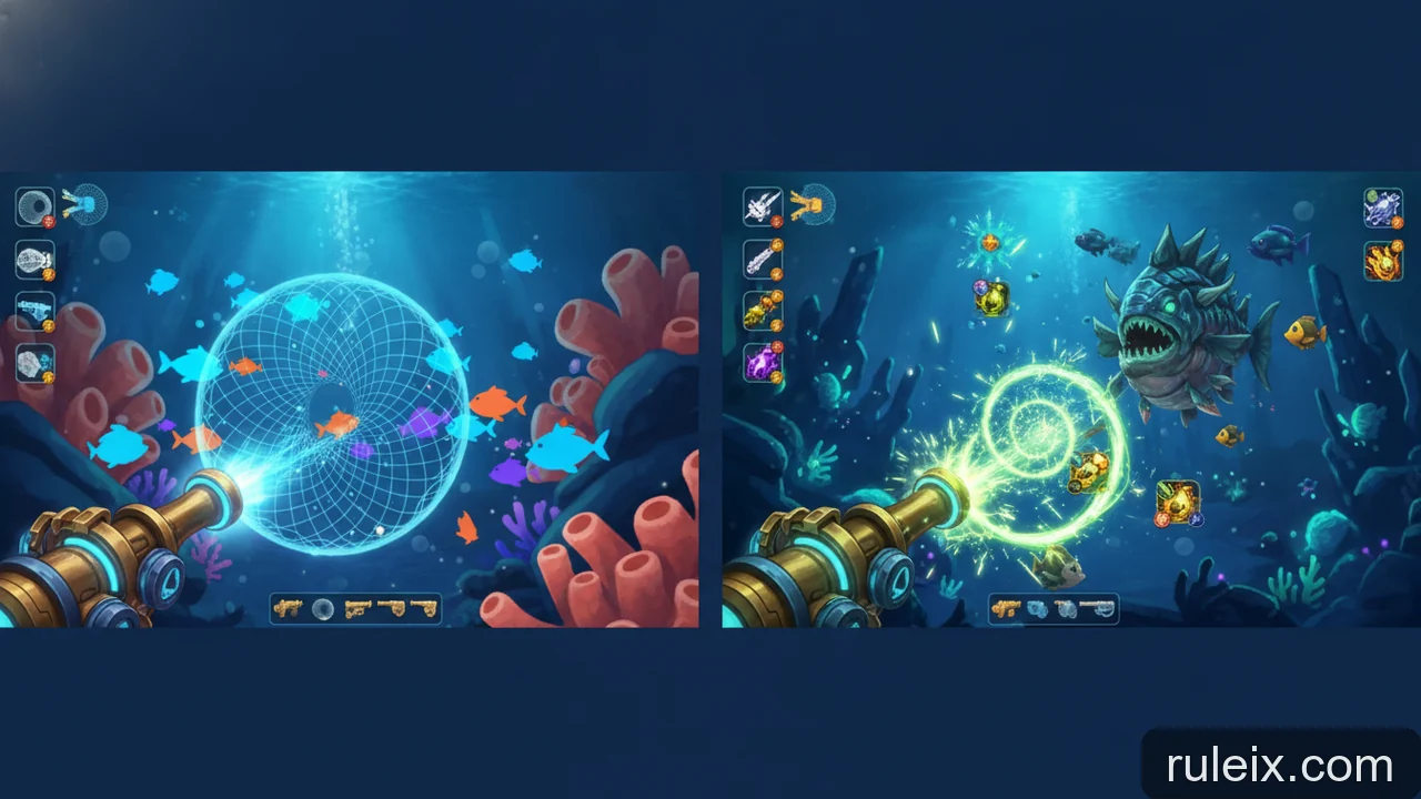 Minh họa: Điều kiện kích hoạt vật phẩm trong bắn cá theo từng phiên bản game