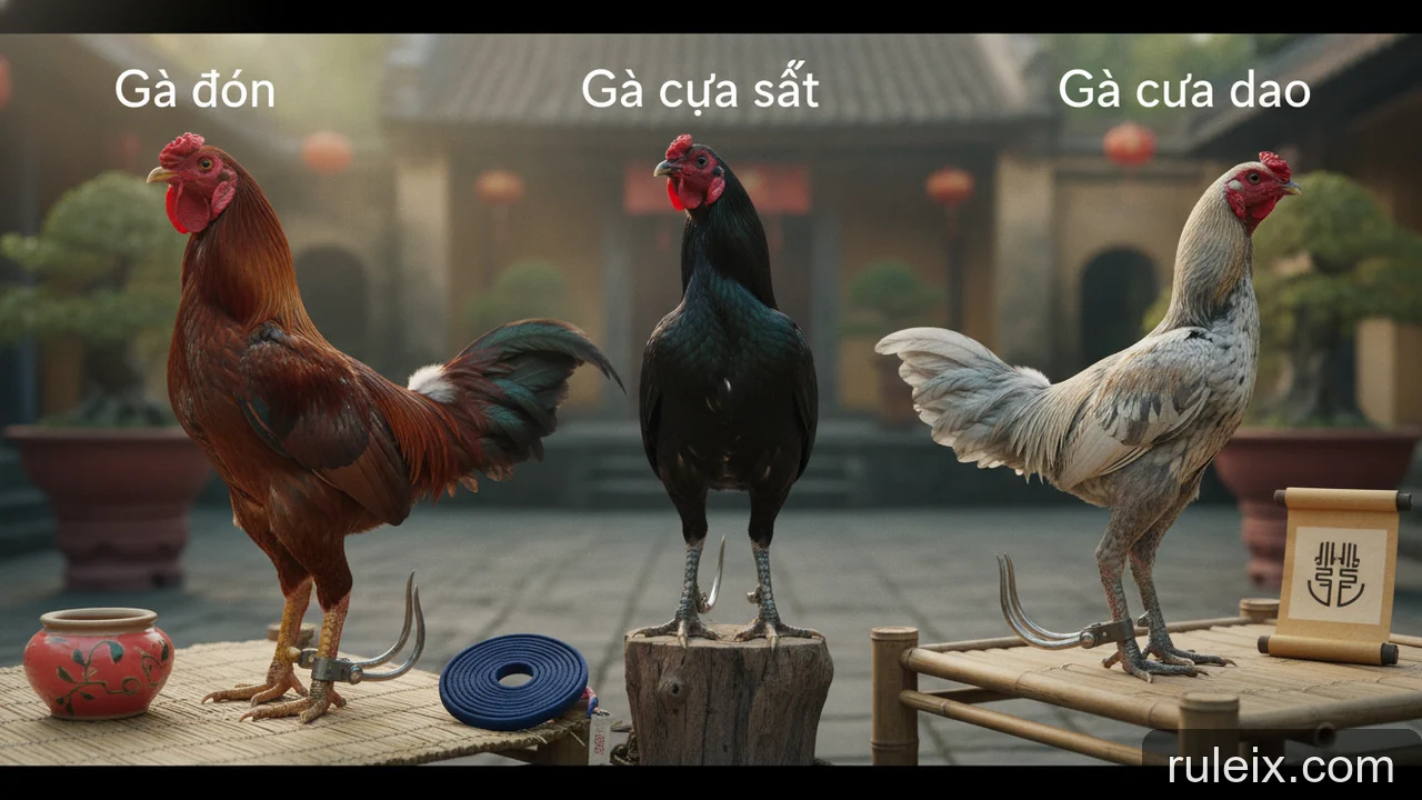 Minh họa: Gà đòn, gà cựa sắt, gà cựa dao: Phân biệt các giống gà chọi phổ biến