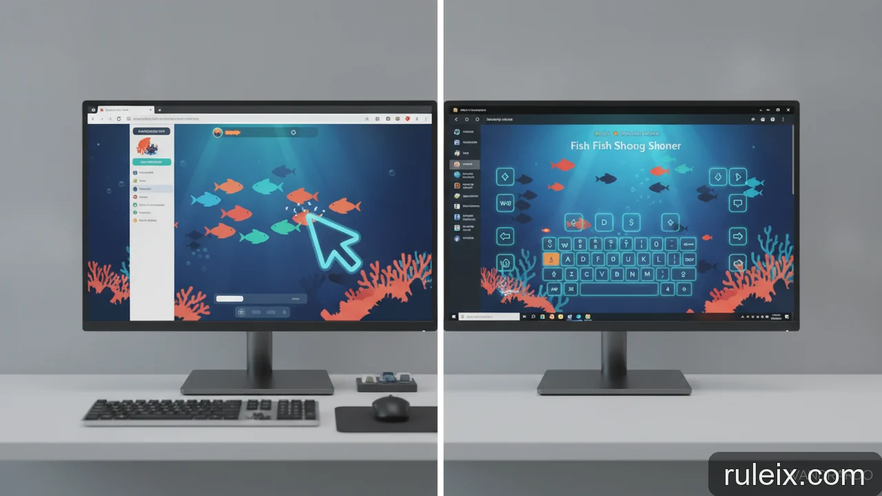 Minh họa: Game bắn cá trên PC: bản web, giả lập và khác biệt về điều khiển