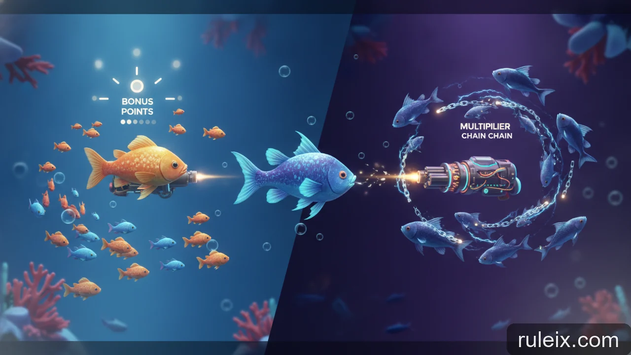 Minh họa: Hiểu đúng về 'điểm thưởng' và 'hệ số nhân' trong game bắn cá