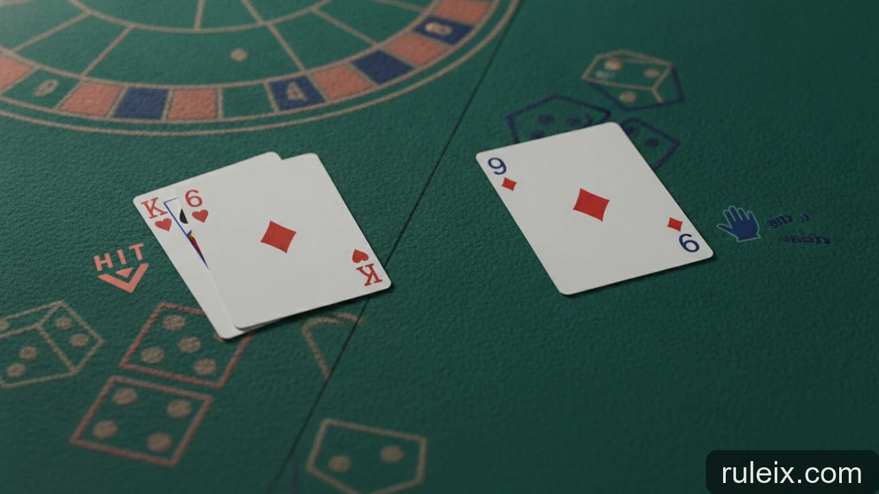 Minh họa: Khi nào nên 'hit' hoặc 'stand' trong Blackjack để tối ưu cơ hội?
