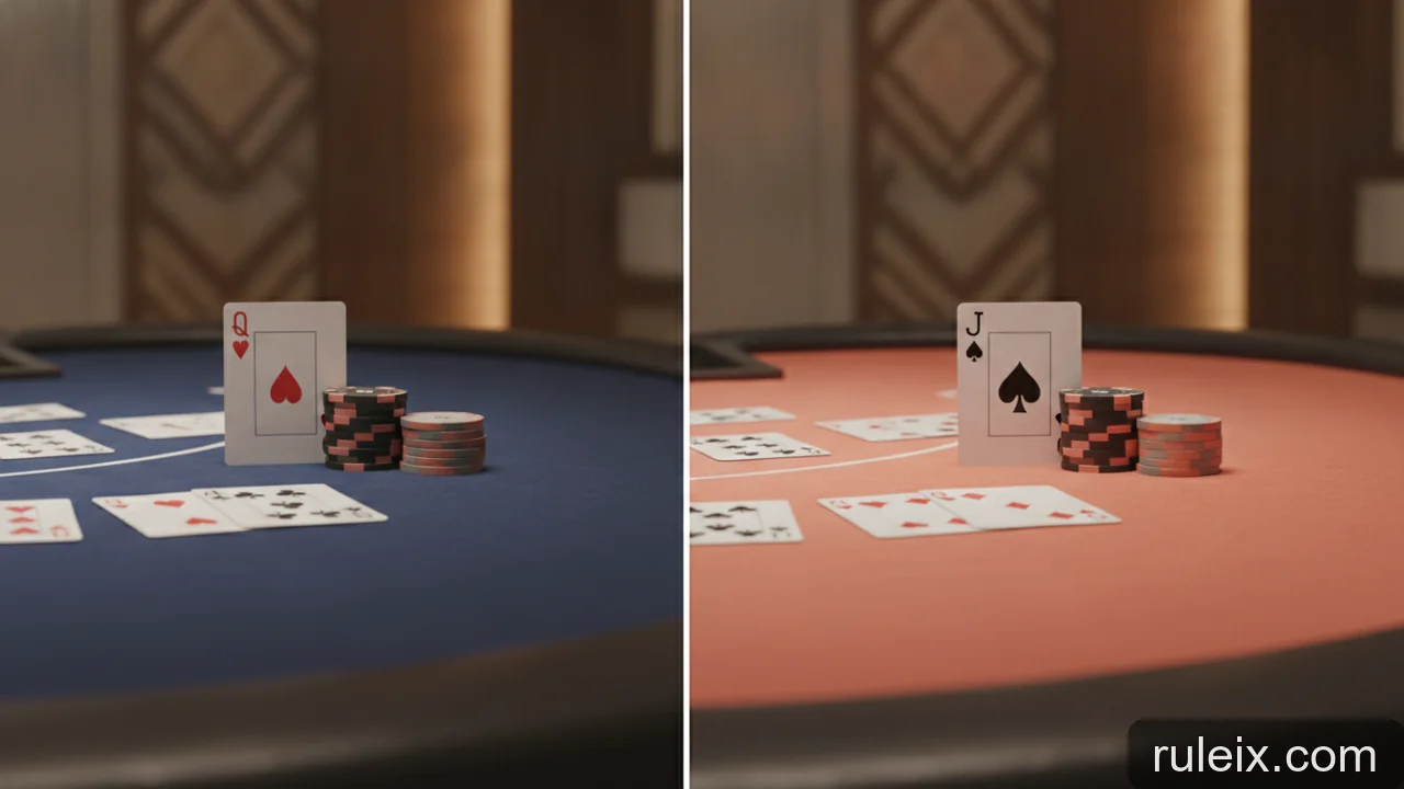 Minh họa: Phân biệt luật Blackjack quốc tế và luật chơi tại Mỹ
