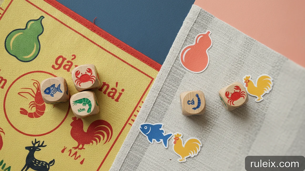 Minh họa: Phân biệt xác suất và tỷ lệ trả thưởng trong Bầu Cua: Tránh nhầm lẫn cơ bản