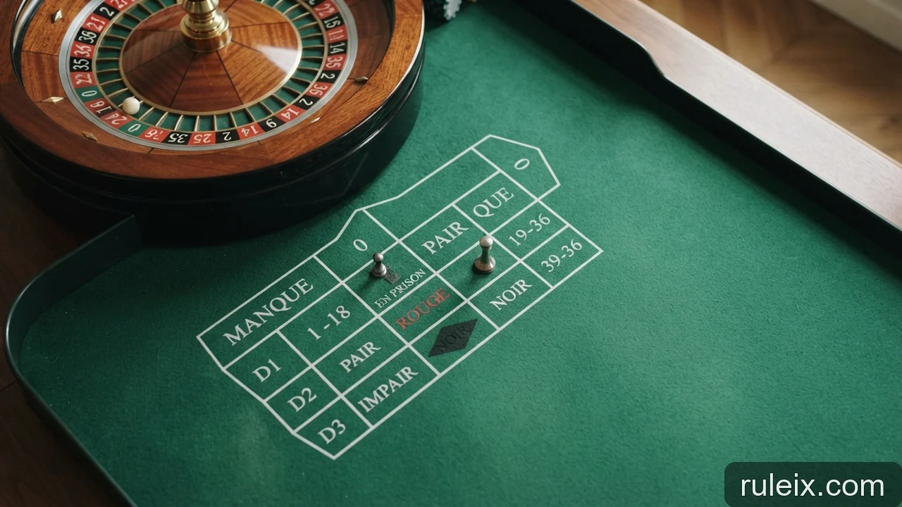 Minh họa: Quy tắc En Prison và La Partage trong roulette Pháp hoạt động thế nào?