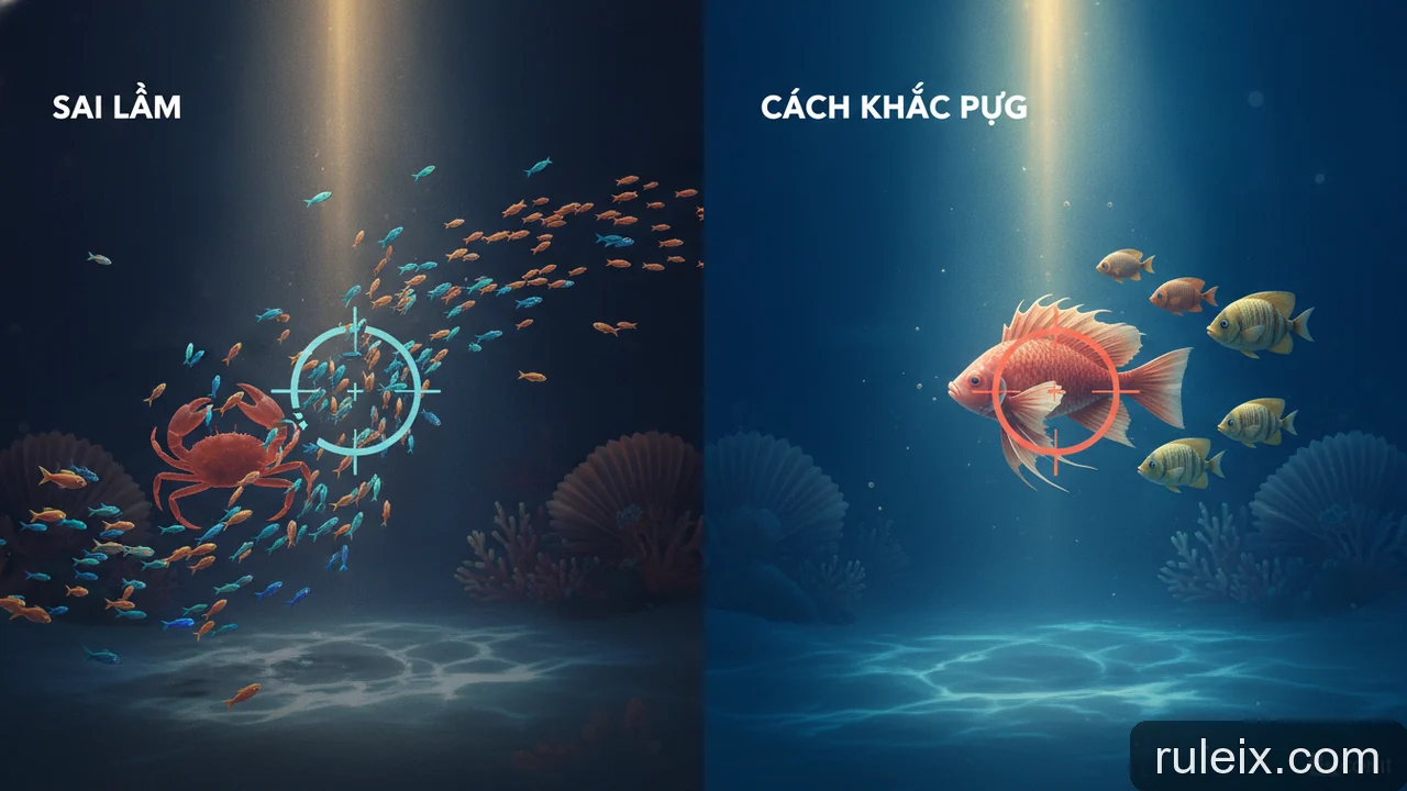 Minh họa: Sai lầm thường gặp khi chọn mục tiêu trong bắn cá và cách khắc phục