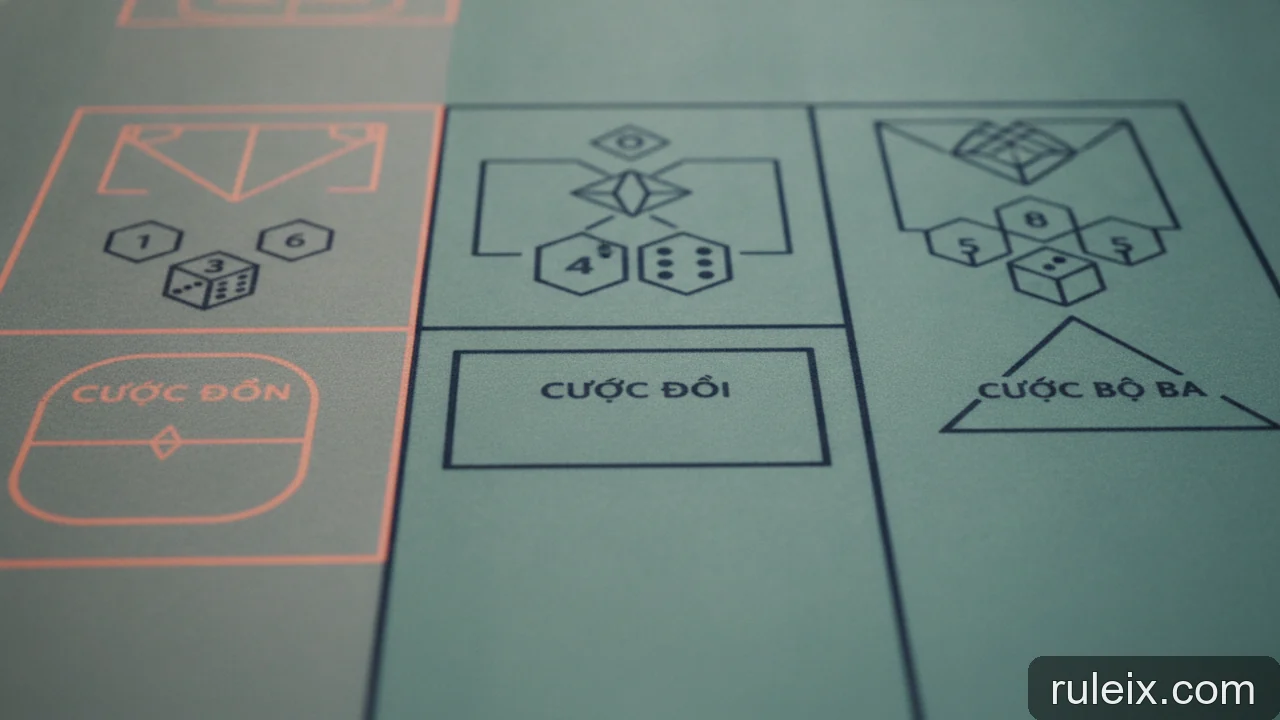 Minh họa: Sic Bo có bao nhiêu loại cược? Phân biệt cược đơn, đôi và bộ ba