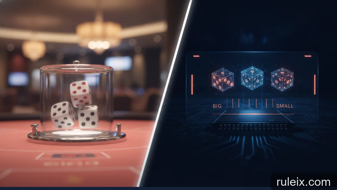 Minh họa: Sic Bo Live và RNG: Điểm khác biệt giữa bàn chia bài trực tiếp và kết quả ngẫu nhiên