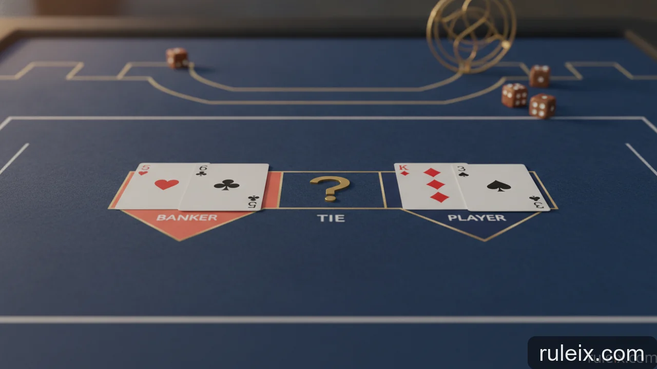 Minh họa: So sánh xác suất Baccarat: Banker, Player và Tie - Cửa nào an toàn nhất?