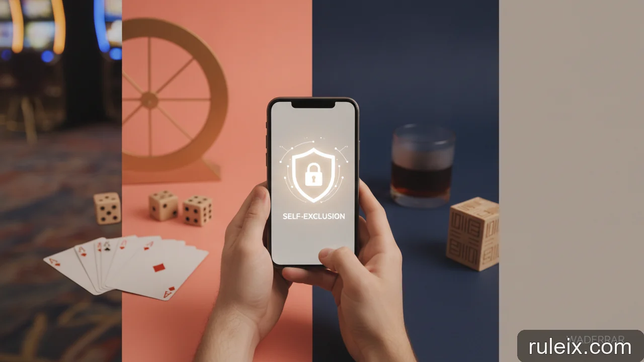 Minh họa: Tự loại trừ khỏi casino: quy trình đăng ký và hủy bỏ