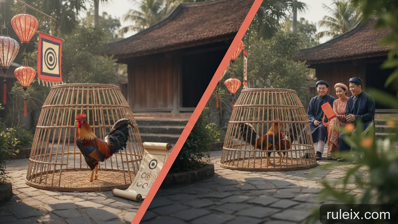Minh họa: Văn hóa đá gà ở Việt Nam: Nguồn gốc, ý nghĩa và sự phát triển qua các thời kỳ