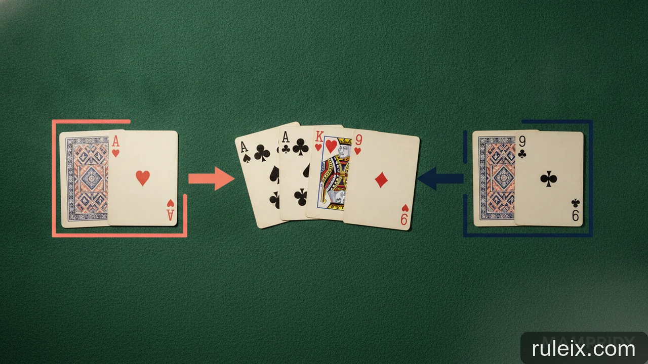 Minh họa: Ví dụ so bài Poker thực tế: Áp dụng quy tắc Kicker và đồng hạng