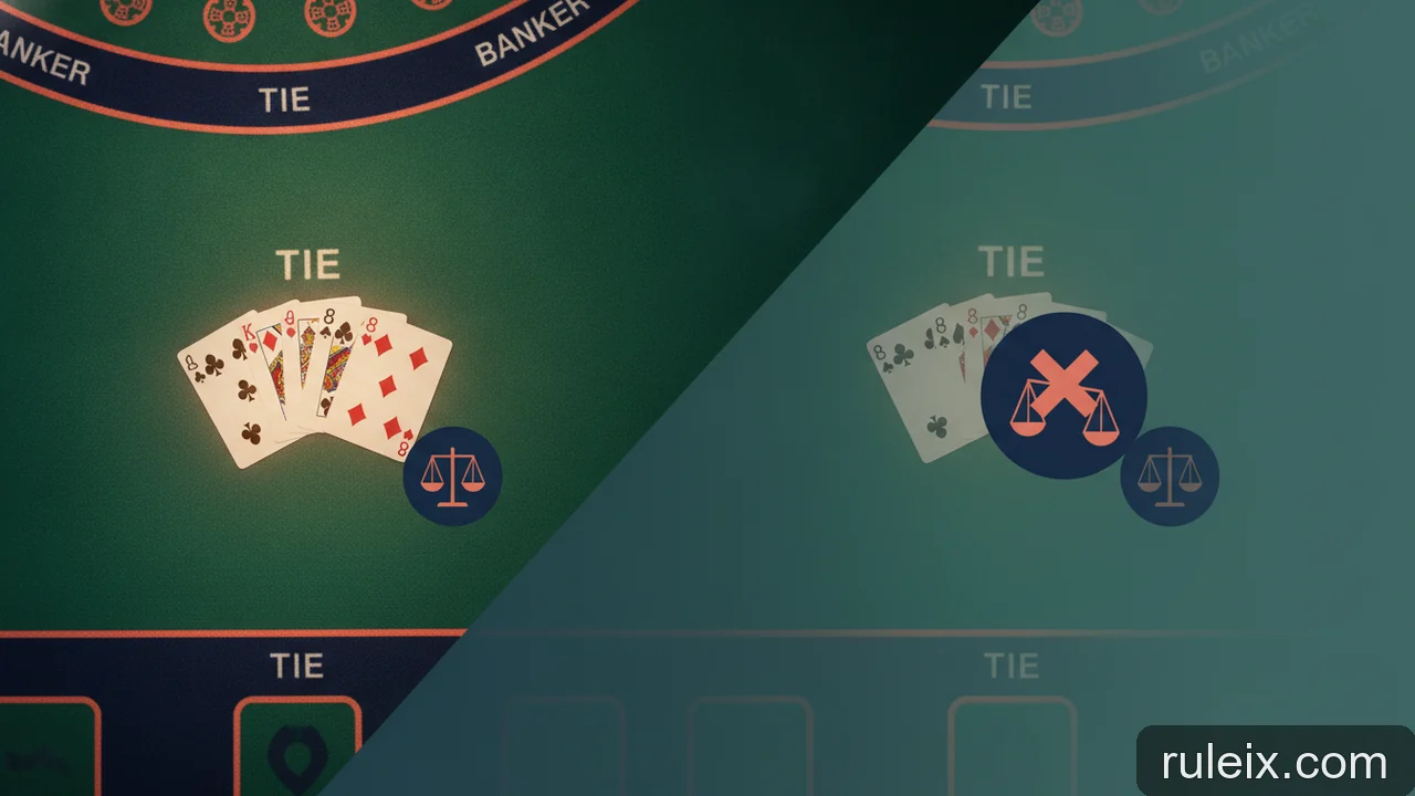 Minh họa: Xác suất thắng của cửa Tie trong Baccarat: Có nên đặt cược vào cửa Hòa?